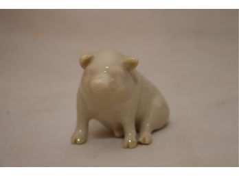 Vintage Belleek Pig (N-8)