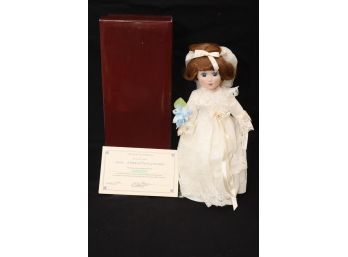 The Danbury Mint Annie...A Bride Of The Gay Nineties Doll W/ COA And Box. (T-7)