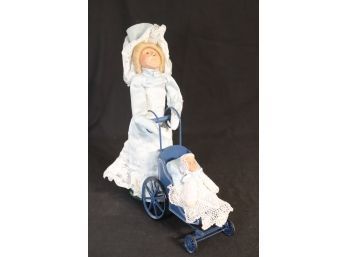 Byers' Choice Ltd Mother's Day 1989 W/ Carriage # 1725/3000