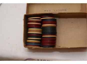 Vintage Clay Poker Chips (P-76)