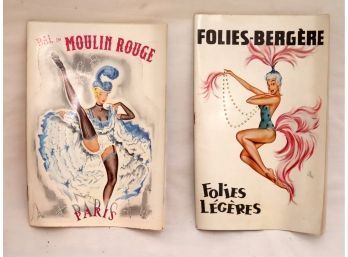Vintage French Moulin Rouge And Folies-berguere Programs (PA-5)