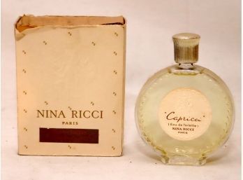 RARE NINA RICCI 'CAPRICCI' LALIQUE Bottle 50 CC W/ Box