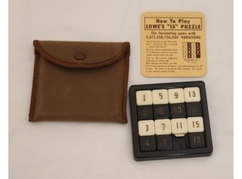 Vintage Lowe's 15 Puzzle (T-36)