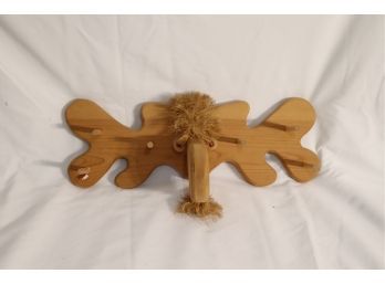 Wooden Moose Coatrack