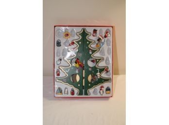 Wooden Tree With Miniature Ornaments Set (N-81)