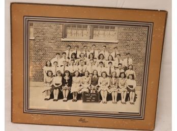 Vintage 1947 Plublic School Class  Photograph