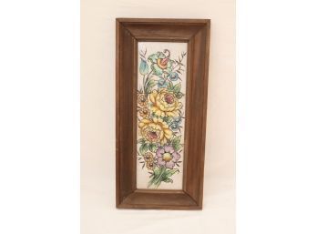 Vintage Floral Framed Tiles (P-25)