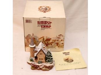 Lillipit Lane Highland Lodge With Box And Papers (N-30)