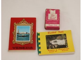 Vintage Travel Picture Books And Playing Cards (T-33)