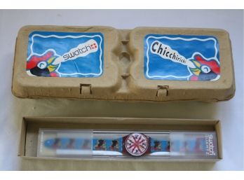 Vintage SWATCH GR112 CHICCIRICHI 1992 NEW With Egg Carton