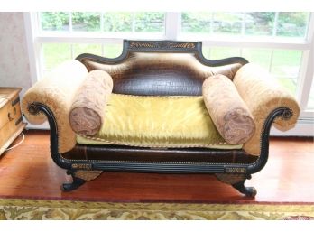 Old Hickory Tannery Sybil Settee Faux Alligator