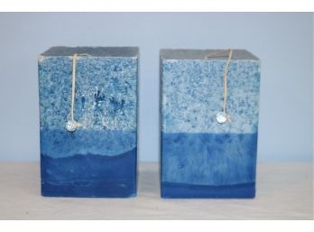 Pair Of Blue Candles