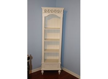 White Shabby Chic Tall Bedroom Shelving Unit Book Shelf