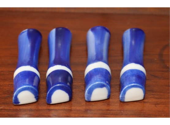 Blue And White Ceramic Chopstick Rests