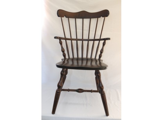 Vintage  S. Bent & Bros. Windsor Spindle Back Wooden Arm Chair (P-10)