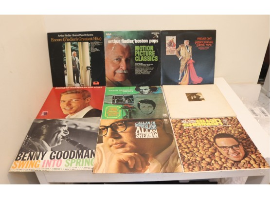 Vintage Vinyl Record Lot Richard Chamberlain, Allan Sherman, Benny Goodman, Arthur Fiedler (V-5)