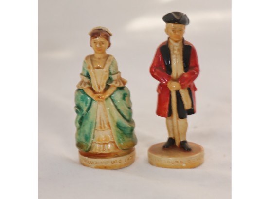 1960's Colonial  Williamsburg Sebastian 'Folks In Little' Miniature Figurines (D-65)