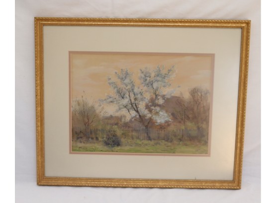 Antique 1901 Landscape Painting Signed James Henry Moser