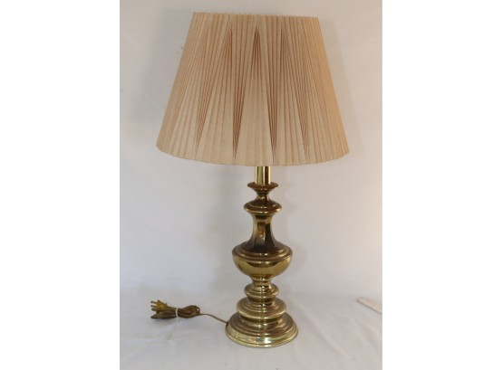 Brass Table Lamp With Shade