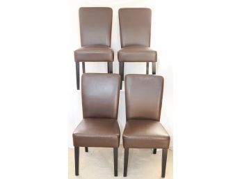 Set Of 4 Brown Dining Chairs (P-25)
