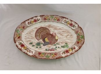 Vintage Grantcrest Turkey Serving Platter Made In Japan (D-42)