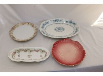 4 Assorted Porcelain China Plates (D-43)