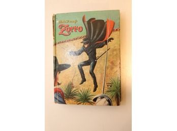 Vintage Hard Cover Book  Walt Disney's Zorro. (B-2)