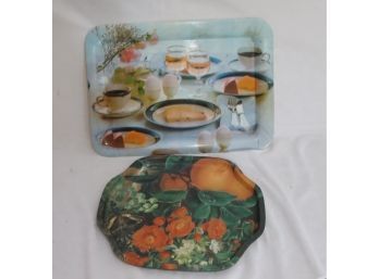 Pair Of Serving Trays (d-89)