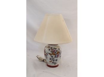 Floral Ceramic Table Lamp With Shade (D-60)