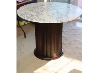 38' Round Marble Top Dining Table (P-26)