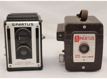 Pair Of Vintage Spartus Cameras (P-42)
