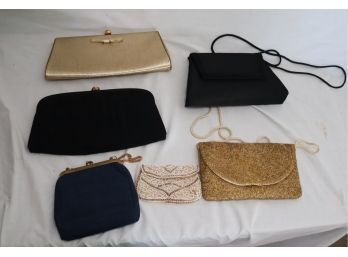 6 Vintage Evening Handbags Purse (D-95)
