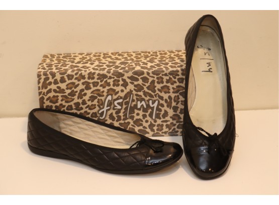 French Sole FS/NY Black Ballet Flats Size 9m (AG-6)