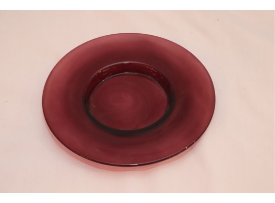 Purple Glass Plate (S-28)