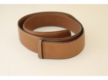 Vintage Tan Leather Gucci Women's Belt No Buckle (M-21)