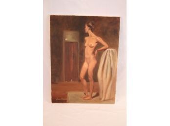 Nude Female Painting By Local Artist Susanne Corbelletta (G-82)