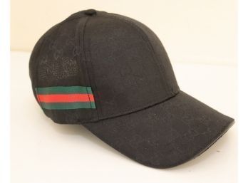 Black Faux Gucci Baseball Hat (M-14)