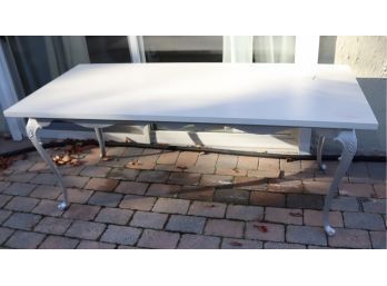 Great Looking Rectangular Cast Aluminum Outdoor Patio Table (G-61)