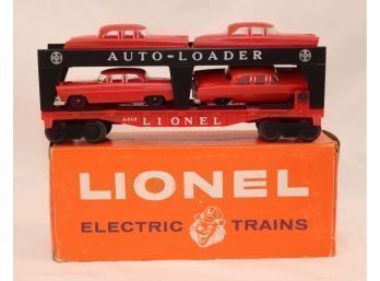 LIONEL 6414 Evans Auto Loader Automobile Car Transporter W/ 4 Cars And Box (S-63)
