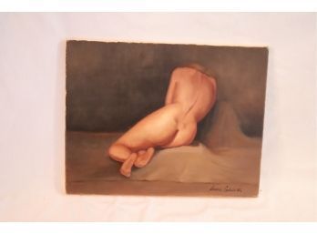 Nude Female Painting By Local Artist Susanne Corbelletta(G-83)