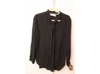 Amanda Uprichard Black Blouse Shirt Size Large (M-4)