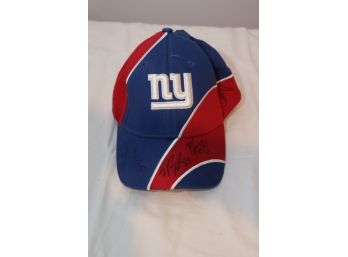 NY Giants Signed Baseball Hat Autographed (T-12)