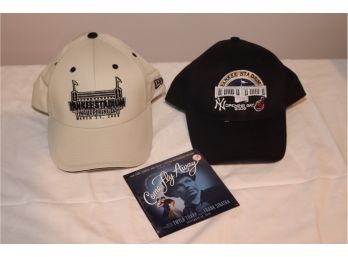 NY Yankee Stadium Opening Day 2008 2009 Hats &come Fly Away CD