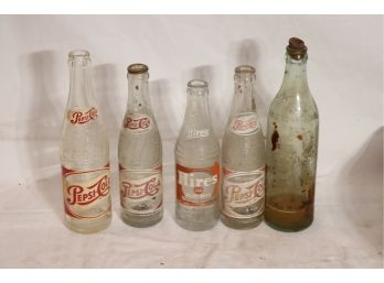 Vintage Glass Soda Bottles (TR-6)