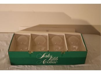 Vintage Saks Fifth Avenue Wine Glasses