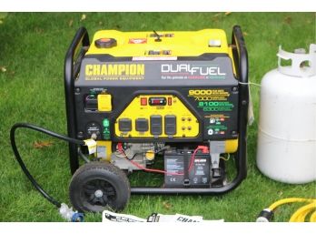 Champion 100155 7000W/9000W Dual Fuel Electric Start Generator