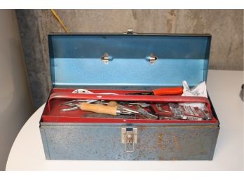 Vintage Metal Tool Box, With Extra Tools