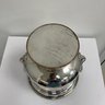 A Pair Of Silver Champagne Buckets And Vintage Dom Perignon Empty Champagne Bottle