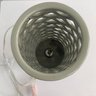 Grey Ceramic Basket Weave Cylinder Lamp