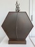 Vintage Mid-Century Modern Hexagonal Mirror Table Lamp (Harris Lamps)